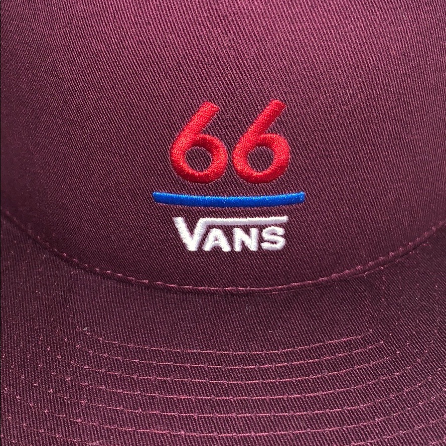 66 Vansembroidered Design Maroon BurgundySnapback For Sizing Brand New